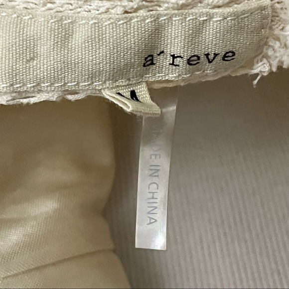 A’reve Cream Boho Lace Tiered Sleeveless Dress M - Picture 6 of 7